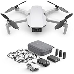 DJI Mavic Mini Combo - Drone Ultra-Léger et Ultra-Transportable, Autonomie de 30 minutes, distance de Transmission de 2 km, cardan 3 Axes, 12 MP, Vidéo HD 2.7K (EU Plug)