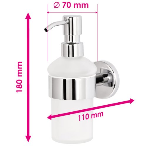 bremermann® Bad-Serie LUCENTE – Seifenspender aus verchromtem Edelstahl - 2
