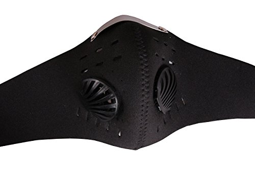 Trainings-Maske universal mit Klettverschluss Ausdauertraining Sport-Maske Atem-Maske für Höhentraining Bergsteiger - 2