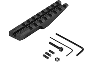 APLUSGEAR Aluminium Alloy Low Profile Rear Sight Rail for A K 47 1913 Picatinny Rail Mount Scope Adapter Base