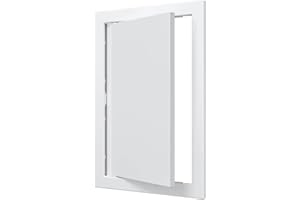 VENTEUROPE 20 x 30 cm - Clapet d'accès en plastique ABS - Pour cloison sèche, mur et plafond - Couvercle de porte de service électrique et sanitaire - Porte d'inspection - Blanc