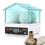 ▶ CAJA TRANSPARENTE Y VISIBLE - la incubadora transparente permite ver las condiciones de los huevos, Observar el proceso de incubación.
