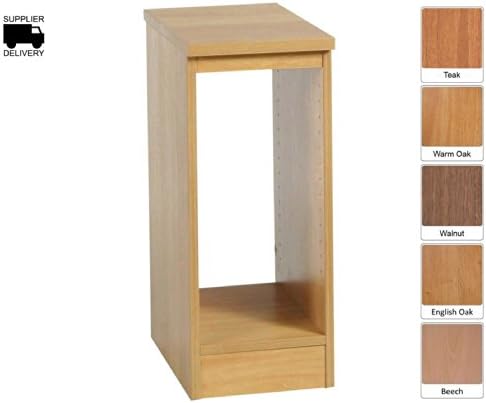 R White Computer Housing Unit B-CPU H728xW300xD540mm - Color: Walnut