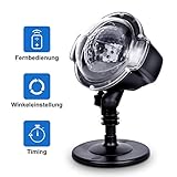 ❤【GARANTIE UND VOLLSTÄNDIGE ZERTIFIZIERUNG】CroLED Schneeflocke licht hat 18 Monate Garantie. Bei Problemen wenden Sie sich bitte an uns. Wir bieten Ihnen den besten Kundendienst! Unsere Projektor Licht ist CE, FCC, ROHS zertifiziert.