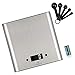 Produktbild PHILORN Digitale Küchenwaage, Briefwaage, Kitchen Scale, Präzision auf bis zu 1g/Max.5kg, 4 Wiegeeinheiten, Küchenwaage Digital Klein mit Tara-Funktion, Edelstahl Oberfläche - Freier Dosierlöffel