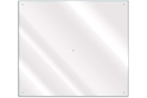 Wallario Herdabdeckplatte/Spritzschutz aus Glas, transparent - durchsichtig, 1-teilig, 60 x 52 cm, für Ceran- und Induktionskochfelder