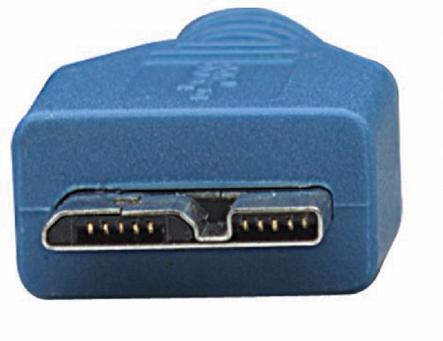 Manhattan SuperSpeed USB Anschlusskabel (A-Stecker /Micro-B-Stecker) 3 m blau - 4
