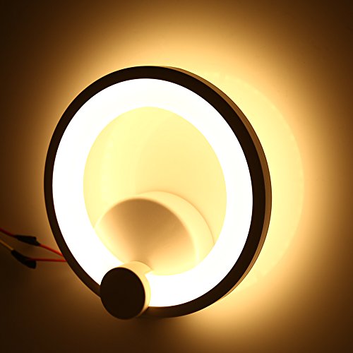 Preisvergleich Produktbild Runde Wandleuchten LED Innen Moderne Wandbeleuchtung Einfachheit Mode Wandlampe Kreativität Persönlichkeit Klassisch Antike Hängeleuchte für Flur Treppen Hotels Lichter(Warmweiß)