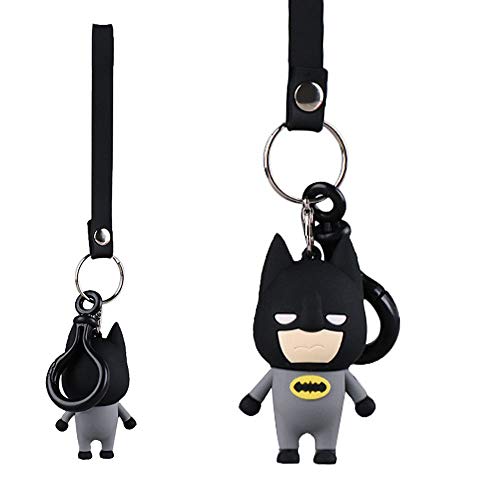 Jour de Noel Cadeau Porte-clés Superhero Keychain Action Figure Marvel Avengers Collectible pour Les Enfants Adultes (Batman)