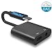Produktbild Google Pixel 2 USB-Typ-C-Audio-Adapter, DISDIM 2 in 1 USB-C auf 3,5 mm Kopfhörerbuchse Aux-Kabel mit Typ-C-Buchse Ladeanschluss für Pixel 2 / XL, HTC, Huawei, LG, Essential PH-1, MacBook Pro und Mehr