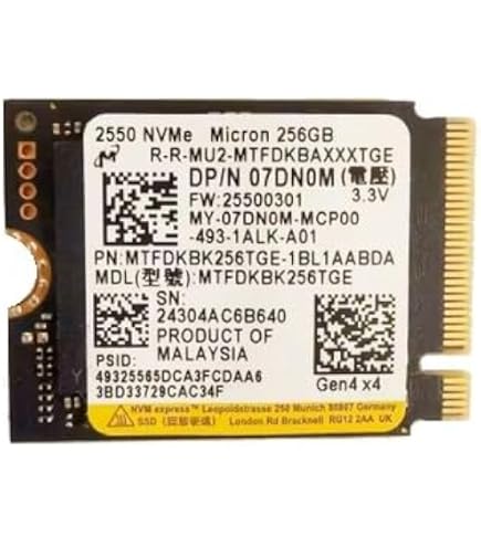 KIOXIA SSD 512GB M.2 2230 30mm NVMe PCIe 4.0 Gen 4 x 4 BG5 (OEM