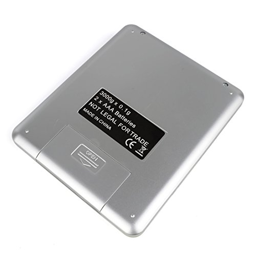 TopEUR Digitale Küchenwaage Digitalwaage Professionelle Waage Electronische Waage Küchenwaage Briefwaage LCD kochende Gramm-Skala (3000g, 0.1oz / 0.1g) - 4