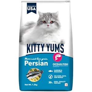 Kitty Yums Dry Persian Cat Food, Ocean Fish, 1.2kg