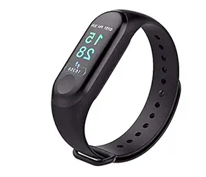 Heypex A28 Bluetooth Smart Band - Multicolour, Plastic (Compatible with Devices having Bluetooth version 4.0 and below in smartphones, Tablets and PC's_Wireless_Waterproof)