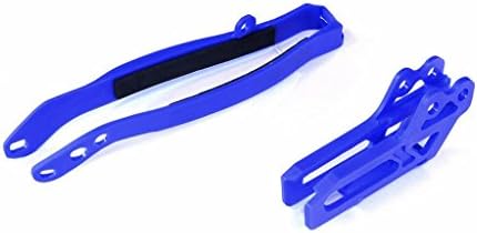 UFO Plastics Chain Guide and Swingarm Slider Kit - Blue , Color: Blue YA04807-089