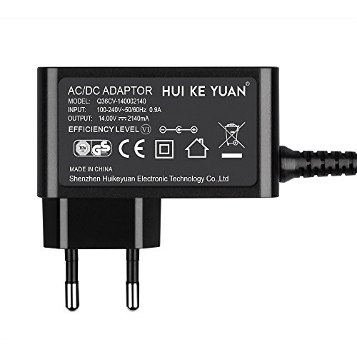 [TUV GS LISTED] HUIKEYUAN 14V 2,14A Netzteil Ladegerät AC Adapter Ladekabel für Samsung Syncmaster 173P 17″ LCD Monitor; Samsung S24D330H S20B300B S20B350H S22B300B S22B310B S22D300NY S22B350H S23B300B S23B350H S24D300H S27D590C S22B300H S23B550V S23C350H S23C570H S24B150BL S24B240BL S24B300EL S24B300HL S24B350HL S24C230BL S24C300HL S24C350HL S24C370HL LED Monitor - 3