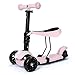 Produktbild SJZC Kinder Roller für bis klappbar der sichere Premium Roller Räder faltbar,pink,57 * 25 * 70cm