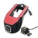 Produktbild Prevently Dashcam und Rückfahrkamera Autokamera DashCam Spiegel Rückfahrkamera Doppelobjektiv Wifi HD 1080P Auto DVR Videokamera Recorder Nachtsicht Dash Cam