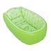 Produktbild elegantstunning Verdicktes aufblasbares quadratisches Babybad Portable Air Pool Kind Faltbare Dusche Becken Baby Badewanne Und Fuß Luftpumpe 90X45X28CM Grün