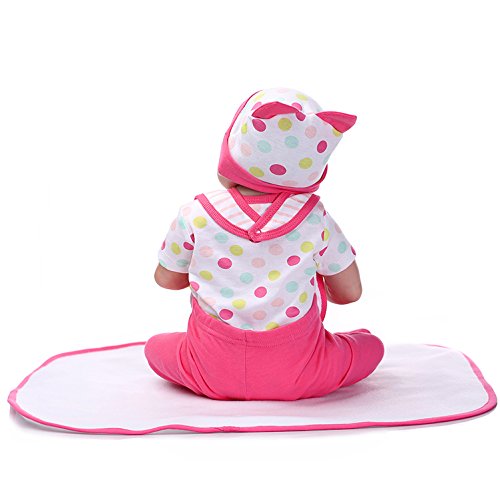NPKDOLL Reborn Baby Doll Hard Silicone Vinyl 22inch 55cm Magnetic Mouth Lifelike Waterproof Boy Girl Toy Red Animal Eyes Close A1UK