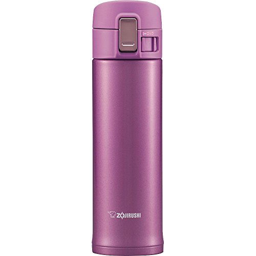 ZOJIRUSHI Taza de Viaje Antiadherente Acero Inoxidable, Acero Inoxidable, Lilac, 480 ml