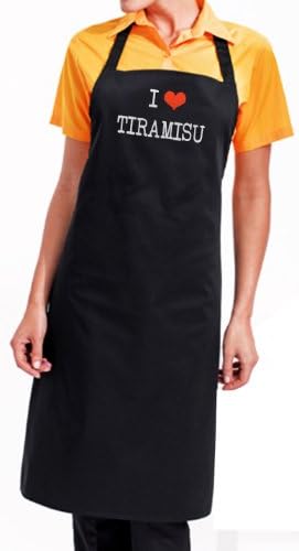I Love Tiramisu Apron – fantastic foodie gourmet gift with wrapping and gift message service available