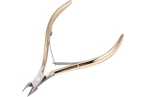 REQAG Pince à cuticules 1 pièce | Pince en acier avec lames de précision | Or rose