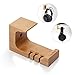 Produktbild ChasBete Wood Kopfhörer Hanger Stand unter - Schreibtisch Dual - Kopfhörer - Halter Halterung Stick auf Headset Hanger, einseitige Haken