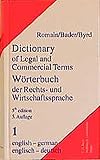 Image de Wörterbuch der Rechts- und Wirtschaftssprache, Englisch, 2 Bde., Tl.1, Englisch-Deutsch