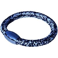 Segeltau Armband Serie 8 by dünenkinder in blau/weiß