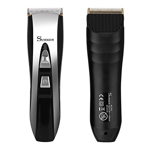 Elehot Surker Haartrimmer Haarschneider Profi-Haarschneidemaschine mit LED-Display und kabelloser Betrieb Netzteil elegant set - 8