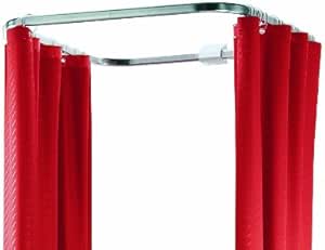 Asta Per Tenda Doccia Estensibile - Senza Foratura - Alluminio Dorato - Regolabile 75-125cm - Modello Kreta