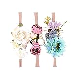 diadema flores bebe Peso: 30grams Longitud: 26cm (10.2in-Elastic)