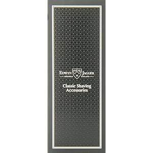 Edwin Jagger Pure Badger Shaving Brush - Imitation Ebony Handle with Nickel Plated Collar and End Cap - Image 2