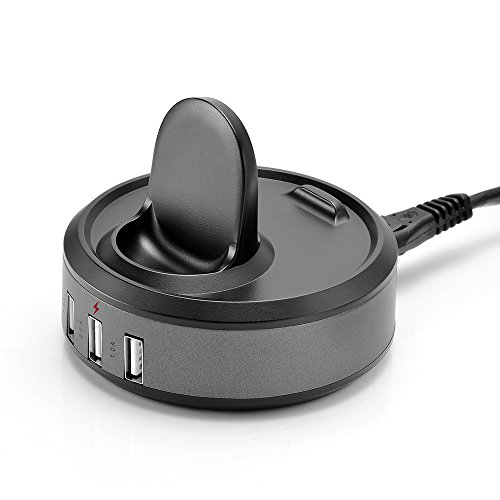 Loveblue für Samsung Gear S3 Wireless Ladegerät Stand, Ladestation Dock Cradle mit 3-Port USB Kabel für Samsung Gear S3 Smart Watch Zubehör / Samsung Gear S3 Frontier / S3 Classic Gear S2 / S2 Classic Moto 360 2nd Gen Moto 360 Sport - 2