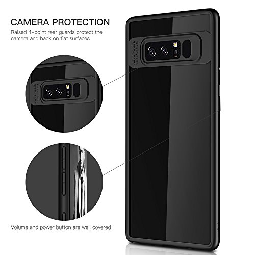 Samsung Galaxy Note 8 Funda  Myriann  Ultra Slim  Resistente a los Ara  azos Ligero Protector Contra la Espalda Funda para Galaxy Note 8  Negro 