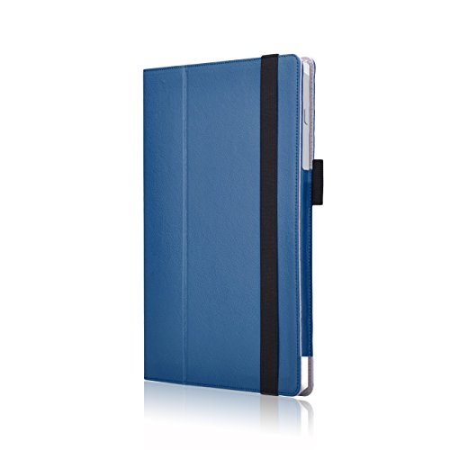 Microsoft Surface Pro 4 Cover Tasche mit praktischer Stand Funktion Case aus robustem Kunstleder kombiniert Schutz und Design für Ihr Microsoft Surface Pro 4 Hülle Case Blau von NAUC® - 7