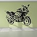 Produktbild Lkfqjd Motorrad Scrambler Racing Motorrad Wandaufkleber Transport Decor Art Decals In Verschiedenen Farben Erhältlich Wandbild 61 * 73Cm