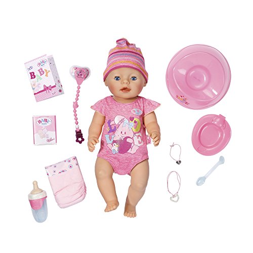 Baby Born - Muneca interactivo, color rosa (Bandai 815793)
