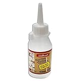 cola de vaca goma eva Con dispensador y tapón 130642 - Pack de 6 pegamentos de silicona líquida transparente, bote de 50 ml, especial para manualidades, goma eva, 6 unidades de (50 ml)