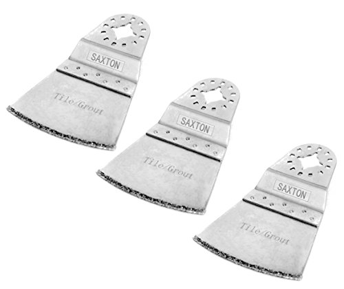 Saxton Diamantklingen SH65DB, 3 x 65 mm, Klingen für Multifunktionswerkzeug Fein Multimaster Bosch Makita