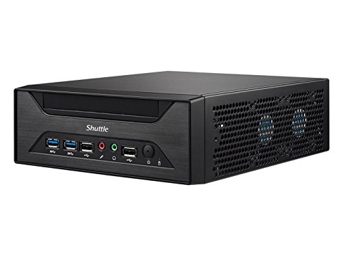 SHUTTLE Barebone XPC slim XH81 Sockel LGA 1150 Haswell 2XDDR3 3XSATA Intel H81 Heatpipe HDMI/DP schwarz - 3