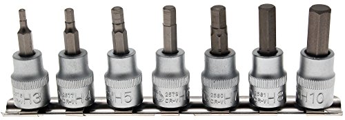 BGS Bit-Einsatz-Set, Innen-6-kant, 10 (3/8), 7-teilig, 1 Stück, 5107