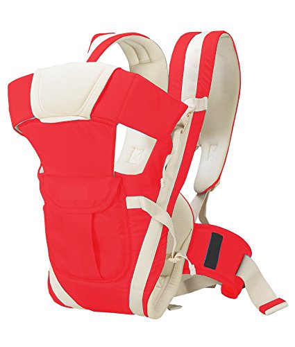 John Richard Adjustable Hands-Free 4-In-1 Front Baby Carrier Bag With Waist Belt (Red) RS.649 (60.00% Off) - Amazon