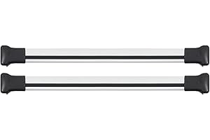 ‎OMAC OMAC Dachträger Gepäckträger kompatibel mit Ford Ranger 2012-2024 Relingträger Alu Silber 2X