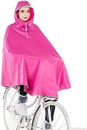 JDRAIN Women Men Lightweight Packable Reflective Strip Rain Cape Poncho Raincoat With Hood Outdoor Hiking Cycling