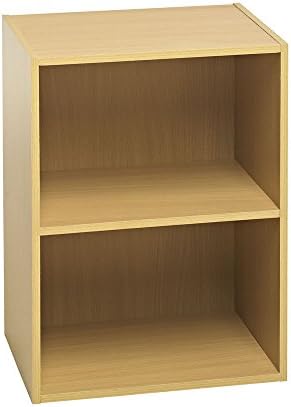 2 Tier Oak Effect Shelving Unit Perfect for Everyday Use Book Shelf Toy Storage showpiece