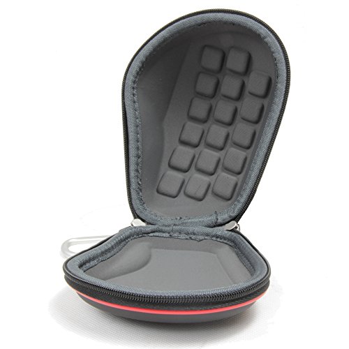 Hermitshell Travel Hart EVA Lagerung Tasche Schutz hülle Etui Tragetasche Beutel Compact Größen und karabiner für Logitech Mouse Maus MX Farbe: schwarz Größe: Performance MX - 4