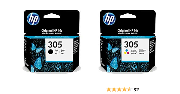 Multipack of 2 Black and Colour Ink Cartridges for HP Deskjet Plus 4130  4140 4152 4158 Printer: Amazon.co.uk: Computers \u0026 Accessories