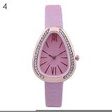 Armbanduhren Mode-Accessoires, Frauen Strass Eingelegte r?mische Zahl Quarz Wassertropfen Zifferblatt Armbanduhr - Rosa